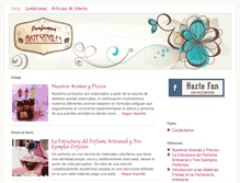 Tablet Screenshot of perfumesartesanales.com